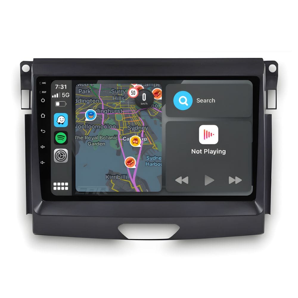 Ford Ranger (2015 - 2022) Multimedia 9" Touchscreen Display + Built-In Wireless Carplay & Android Auto