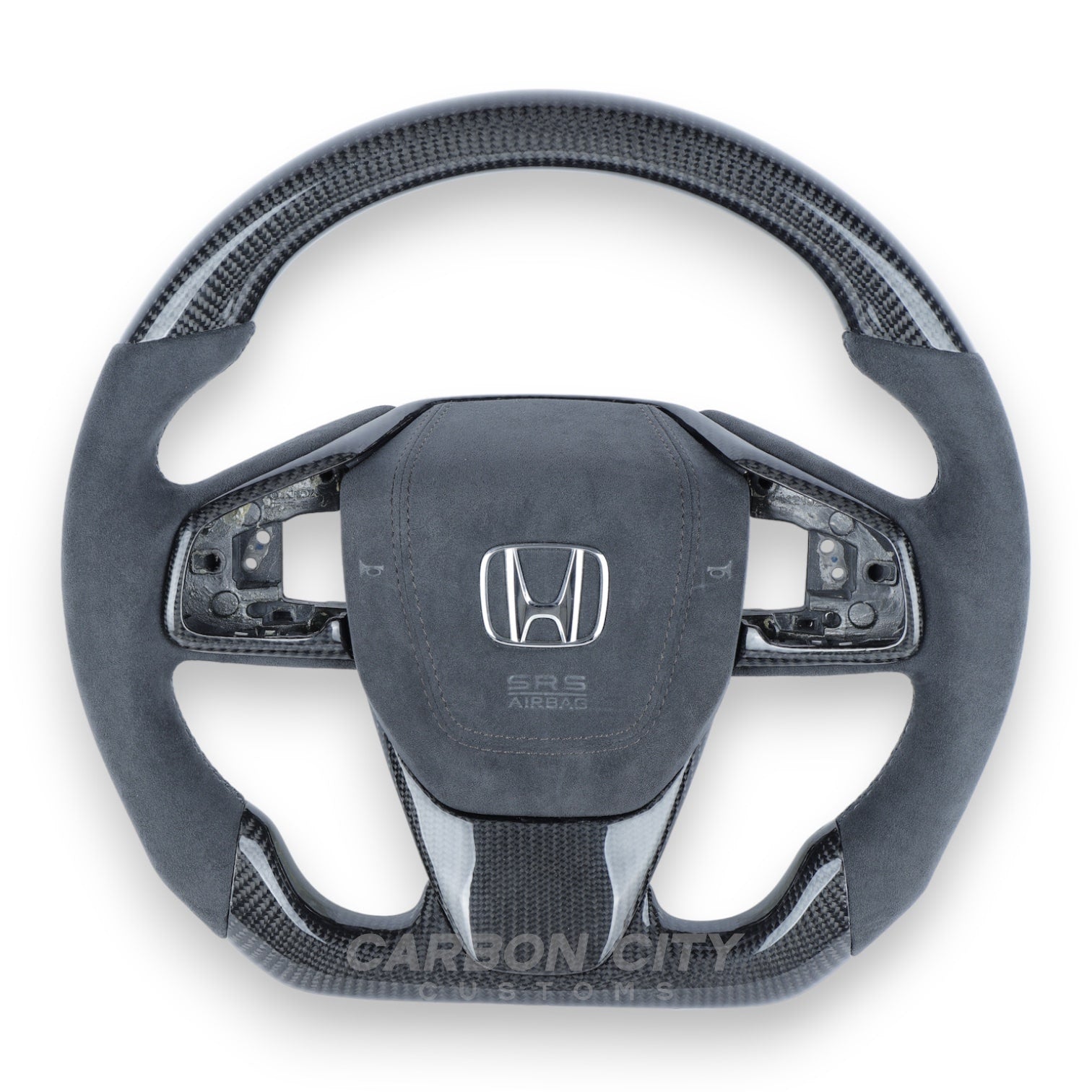 Honda Civic (10th Generation) Style Customizable Steering Wheel - Carbon City Customs