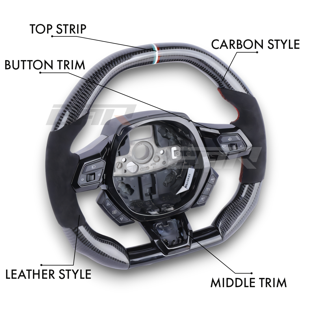 Lamborghini Huracán Style Customizable Steering Wheel - Carbon City Customs