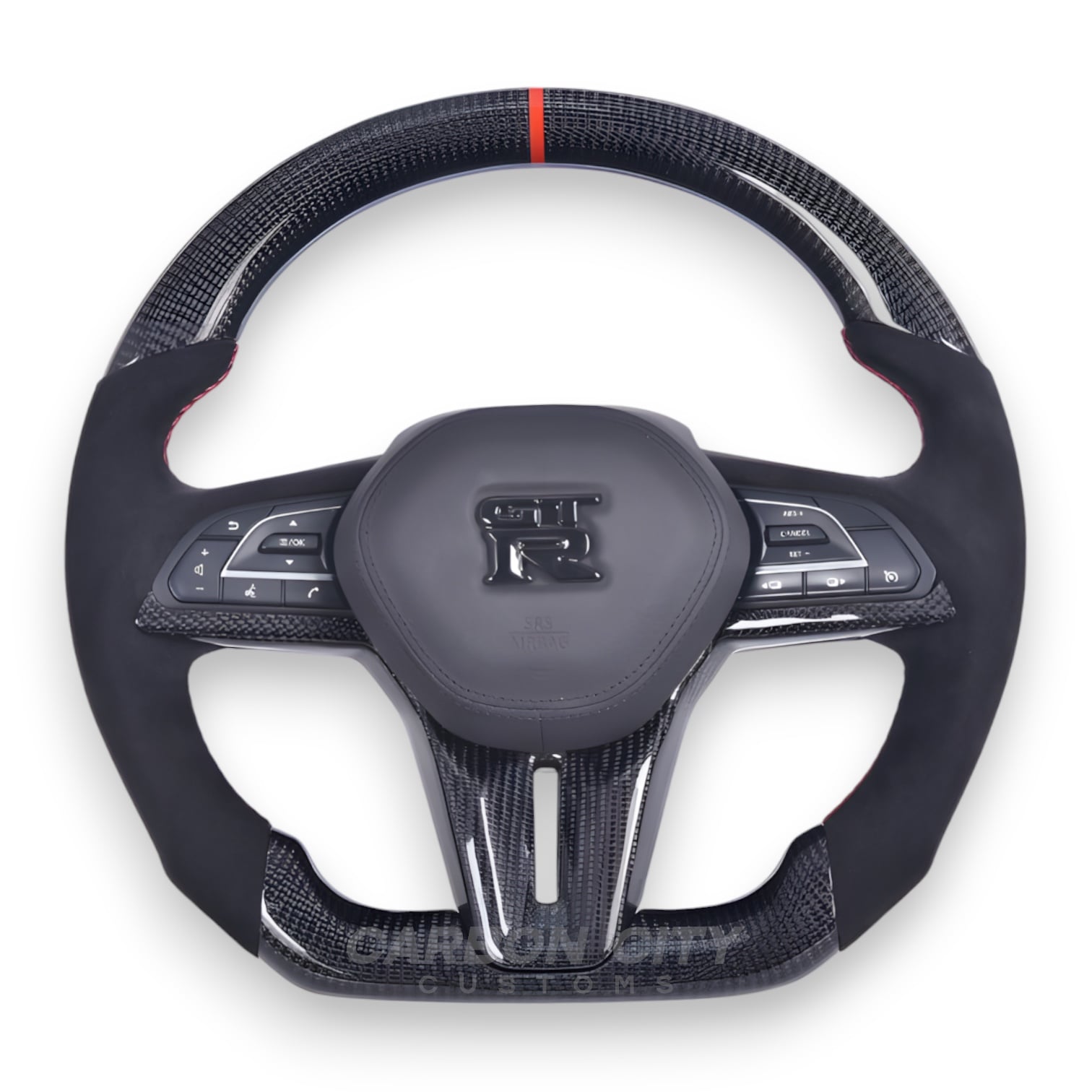 Nissan GT-R R35 (2016 - 2024) Style Customizable Steering Wheel - Carbon City Customs