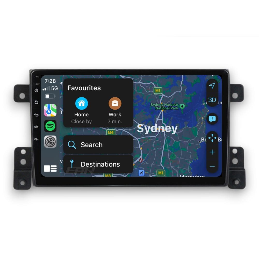 Suzuki Grand Vitara (2005 - 2019) Multimedia 9" Touchscreen Display + Built-In Wireless Carplay & Android Auto