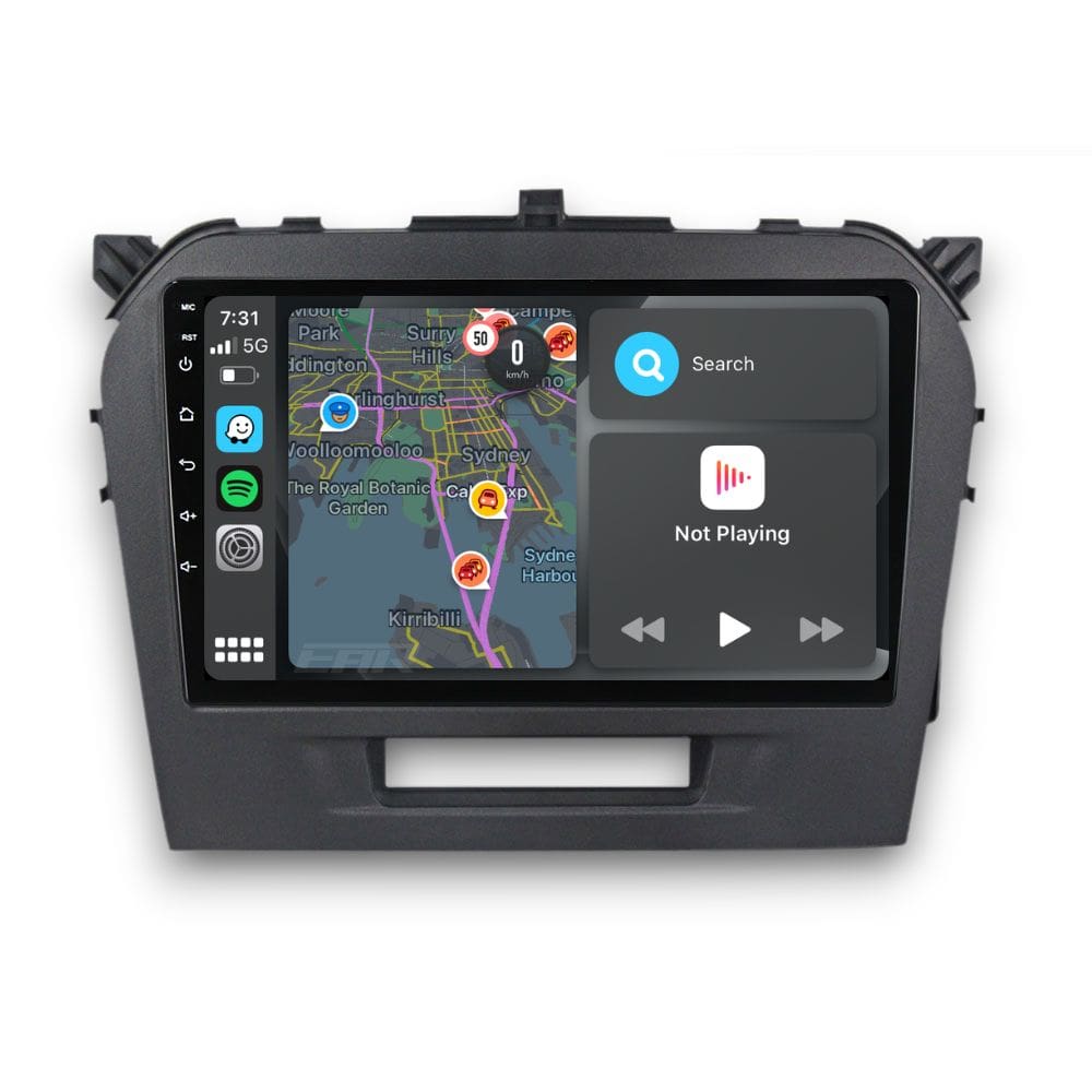 Suzuki Vitara (2015 - 2023) Multimedia 9" Touchscreen Display + Built-In Wireless Carplay & Android Auto