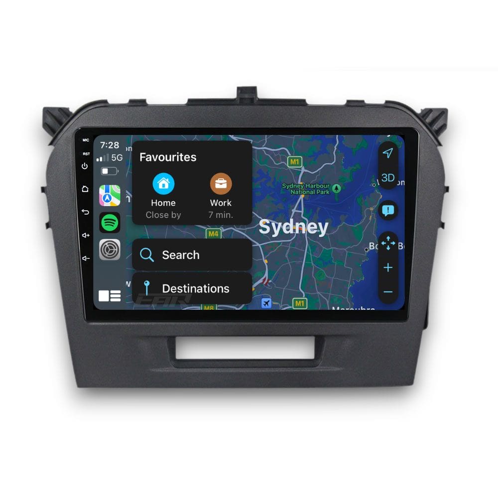 Suzuki Vitara (2015 - 2023) Multimedia 9" Touchscreen Display + Built-In Wireless Carplay & Android Auto