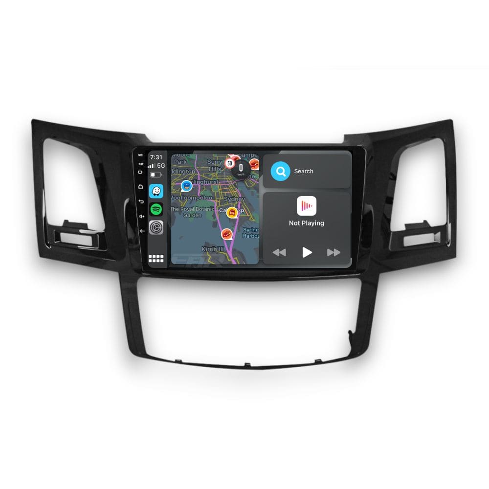 Toyota HiLux (2004 - 2014) Multimedia 9" Touchscreen Display + Built-In Wireless Carplay & Android Auto