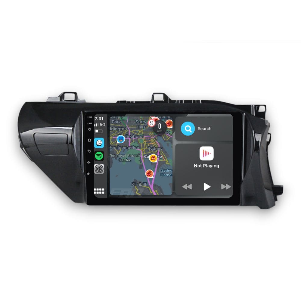 Toyota HiLux (2015 - 2023) Multimedia 10" Touchscreen Display + Built-In Wireless Carplay & Android Auto