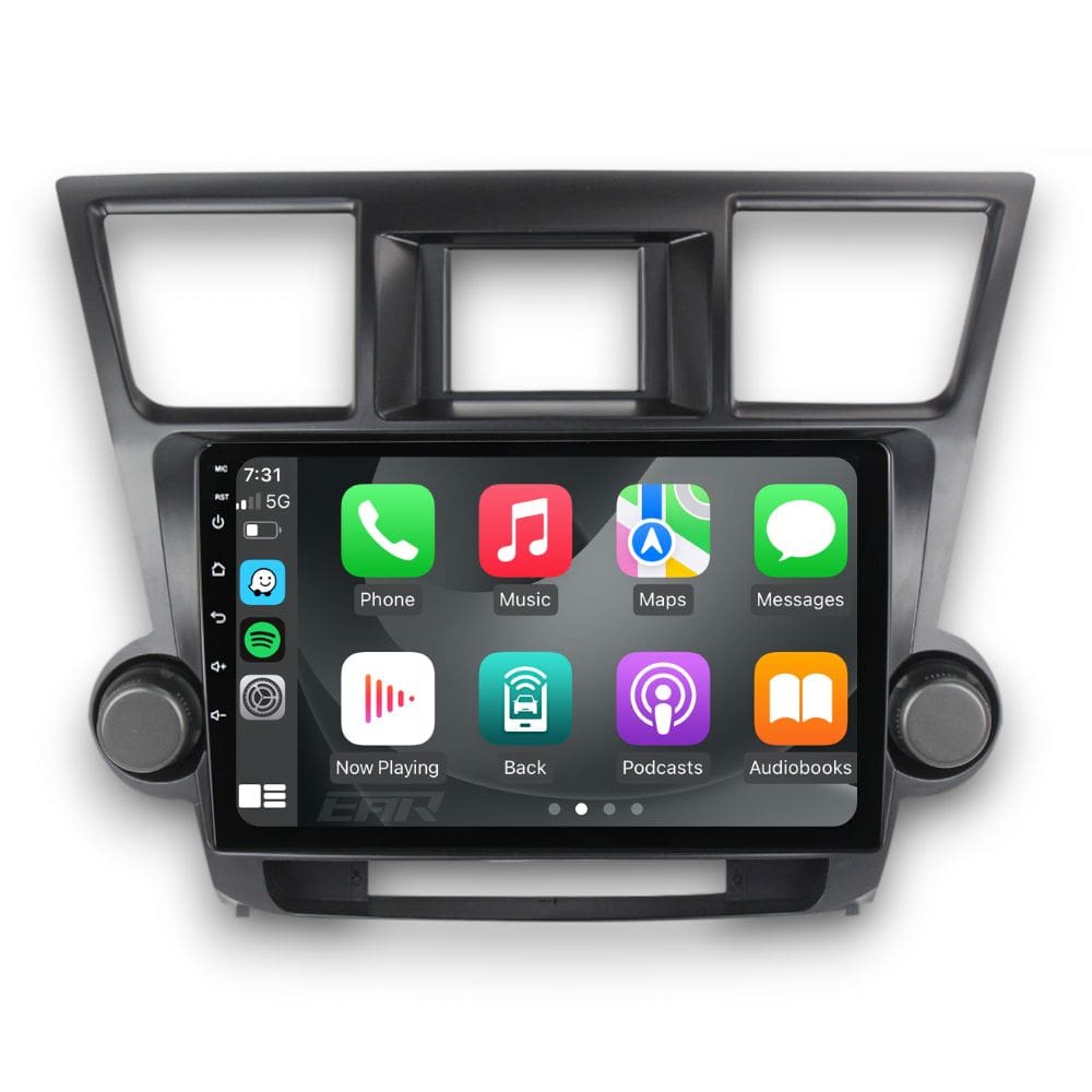 Toyota Highlander/Kluger (2007 - 2013) Multimedia 10" Touchscreen Display + Built-In Wireless Carplay & Android Auto