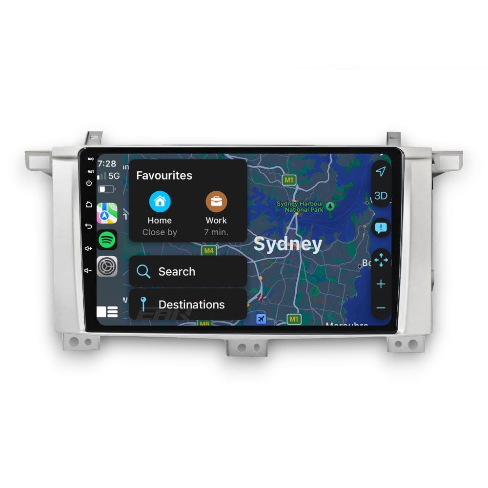 Toyota Land Cruiser 100 Series (1999 - 2007) Multimedia 10" Touchscreen Display + Built-In Wireless Carplay & Android Auto