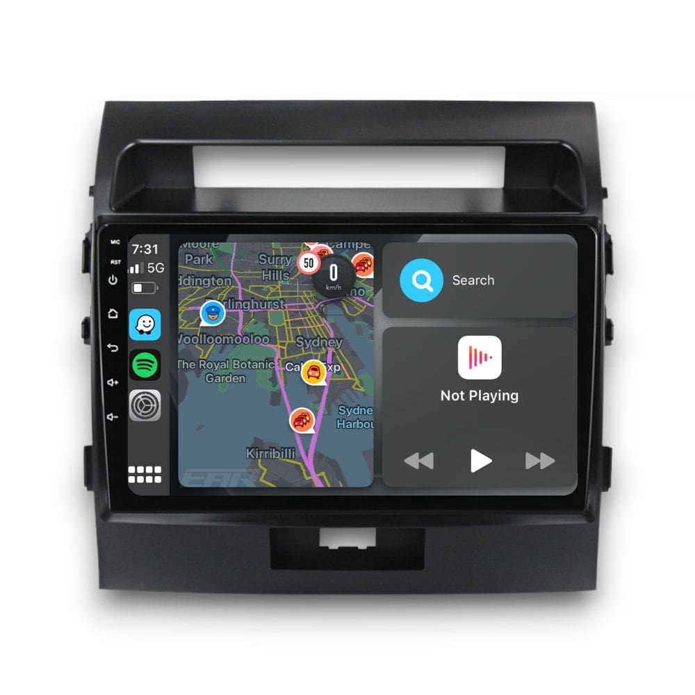 Toyota Land Cruiser 200 Series (2007 - 2015) Multimedia 10" Touchscreen Display + Built-In Wireless Carplay & Android Auto