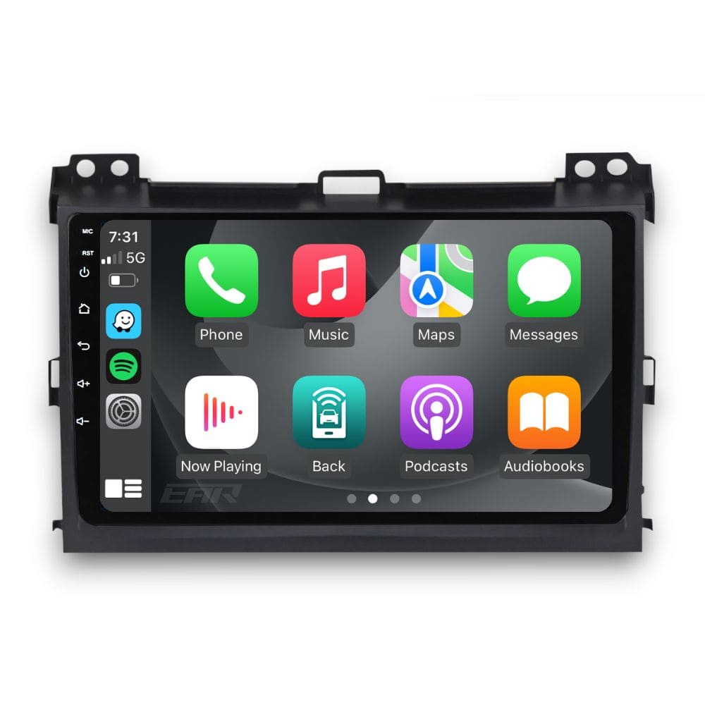 Toyota Prado 120 Series (2003 - 2009) Multimedia 9" Touchscreen Display + Built-In Wireless Carplay & Android Auto