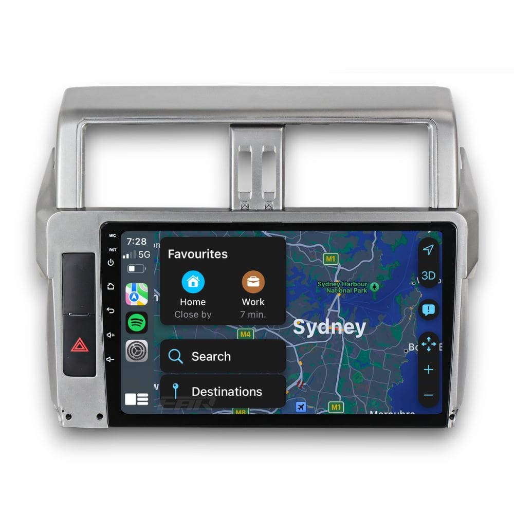 Toyota Prado 150 Series (2013 - 2017) Multimedia 10" Touchscreen Display + Built-In Wireless Carplay & Android Auto