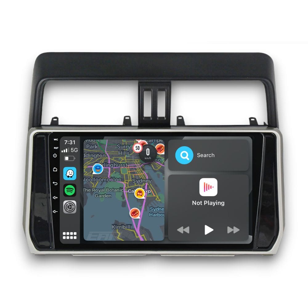 Toyota Prado 150 Series (2017 - 2022) Multimedia 10" Touchscreen Display + Built-In Wireless Carplay & Android Auto