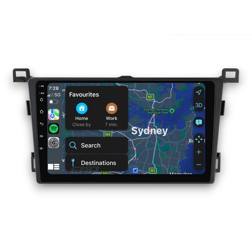 Toyota RAV4 (2013 - 2019) Multimedia 9" Touchscreen Display + Built-In Wireless Carplay & Android Auto