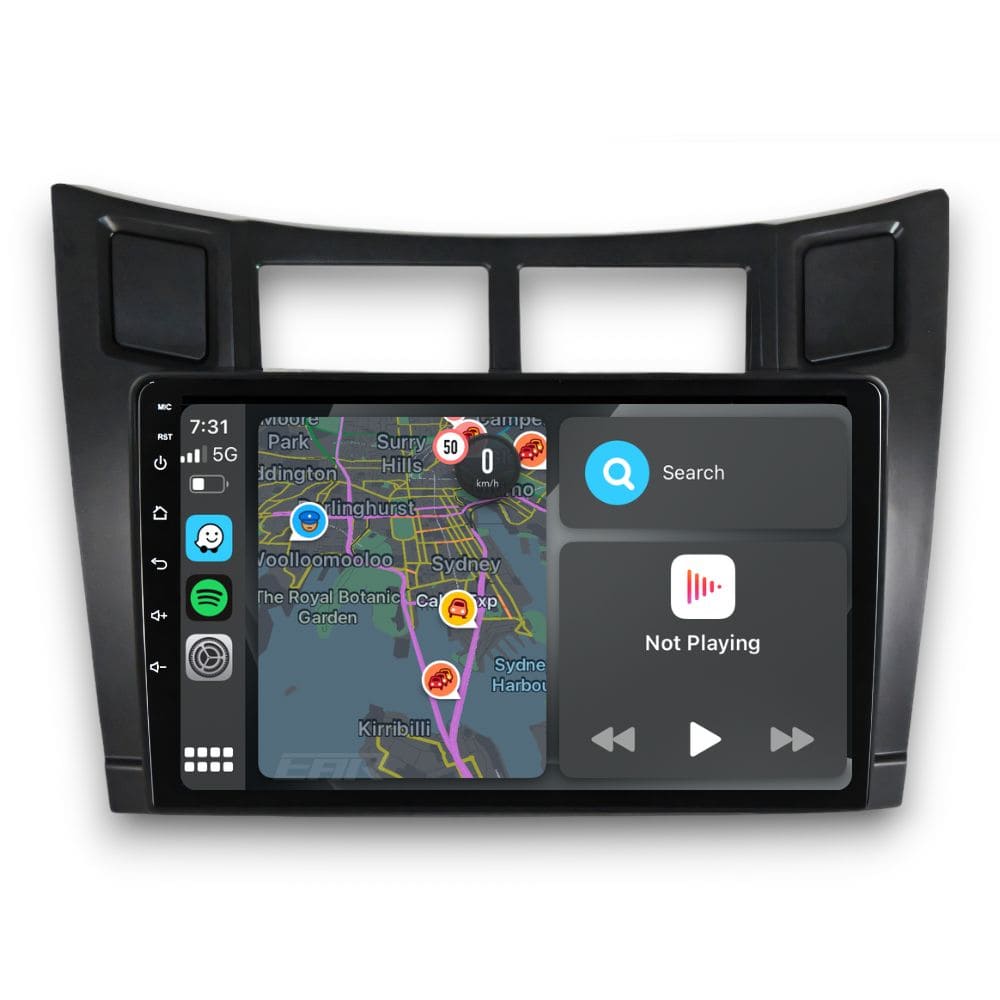 Toyota Yaris (2005 - 2011) Multimedia 9" Touchscreen Display + Built-In Wireless Carplay & Android Auto