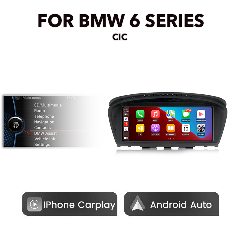 BMW E-Series 2003 - 2012 8.8" Multimedia Touchscreen Display + Built-in Wireless Carplay & Android Auto - Euro Active Retrofits