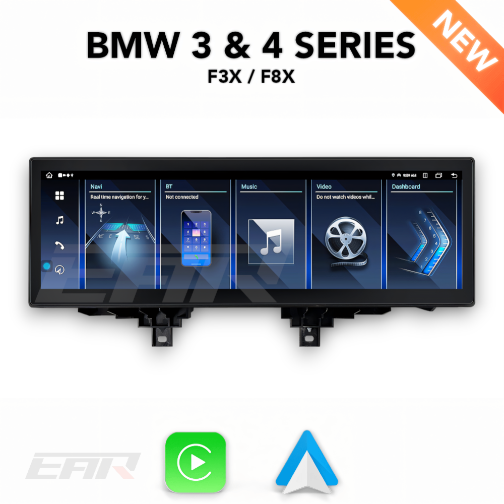 BMW iDrive 8 Android 13.0 3 & 4 Series & M3/M4 (F30/F31/F32/F33/F34/F35/F36/F80/F82/F83) Multimedia 15" Touchscreen Display + Built-In Wireless Carplay & Android Auto | 2012 - 2019 | LHD/RHD - Euro Active Retrofits