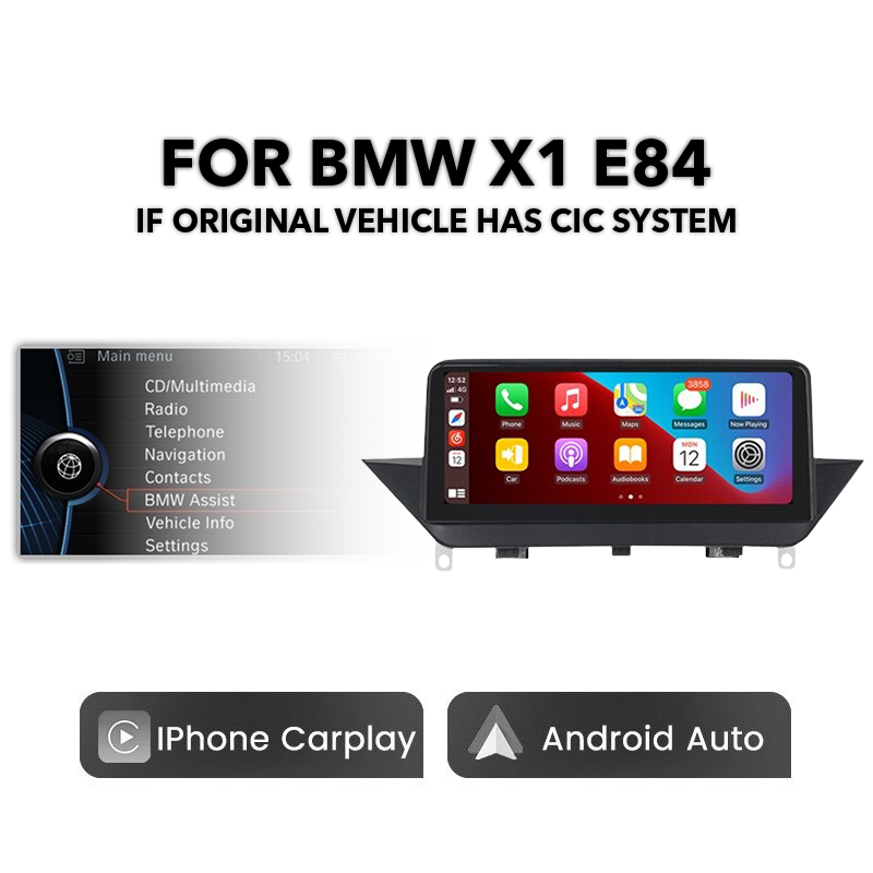 BMW E-Series X1 E84 2009 - 2015 10.25" Multimedia Display Screen + Built-in Wireless Carplay & Android Auto - Euro Active Retrofits